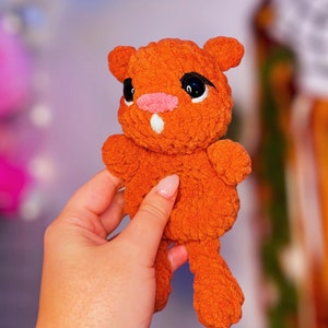 Chip the Squish - Woodland Creature Squishies Pattern - PDF Only, Squirrel Crochet Beginner Friendly