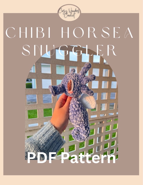 Chibi Horsea - PDF Crochet Pokemon Pattern - Snuggler/Amigurumi