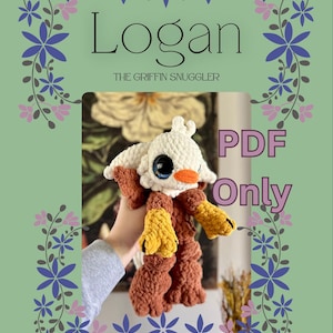 Logan, the Griffin Snuggler - Beginner Friendly Mythical Creature Crochet - PDF Pattern