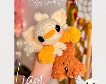 Baby Griffin Snuggler - Mythical Creature Squish Set - Liam - PDF CROCHET PATTERN