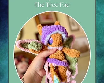 Opal, the Tree Fae - PDF Crochet Pattern - Mythical Magic Fantasy Amigurumi - Intermediate Level