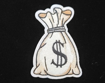 Money Bag Iron On Patch