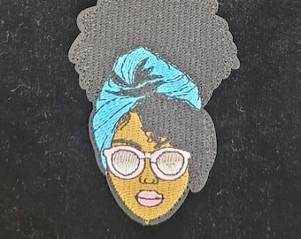 Afro Chic Embroidered Patch