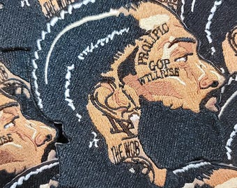 LA Nip Limited Edition Embroidered Iron-On Patch Los Angeles The Marathon Continues