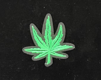 Marijuana Leaf Iron On Patch