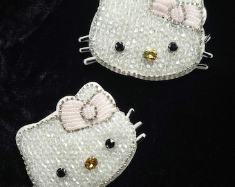 HK Kitty Hand Stitch Sew-On/Glue Patch