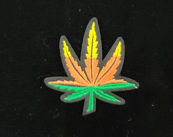 Marijuana Leaf Iron On Patch