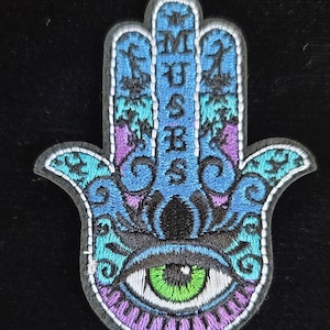 Spiritual Hamsa Hand-Eye Symbol for Protection Iron On patch