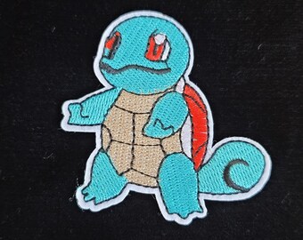 Squirtle Embroidered Iron On Patch