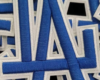 Blue LA Iron On Patch | California Vibes | Apparel Accessory | West Coast