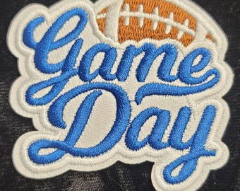 Game Day Football Patch Iron-on Sew-on