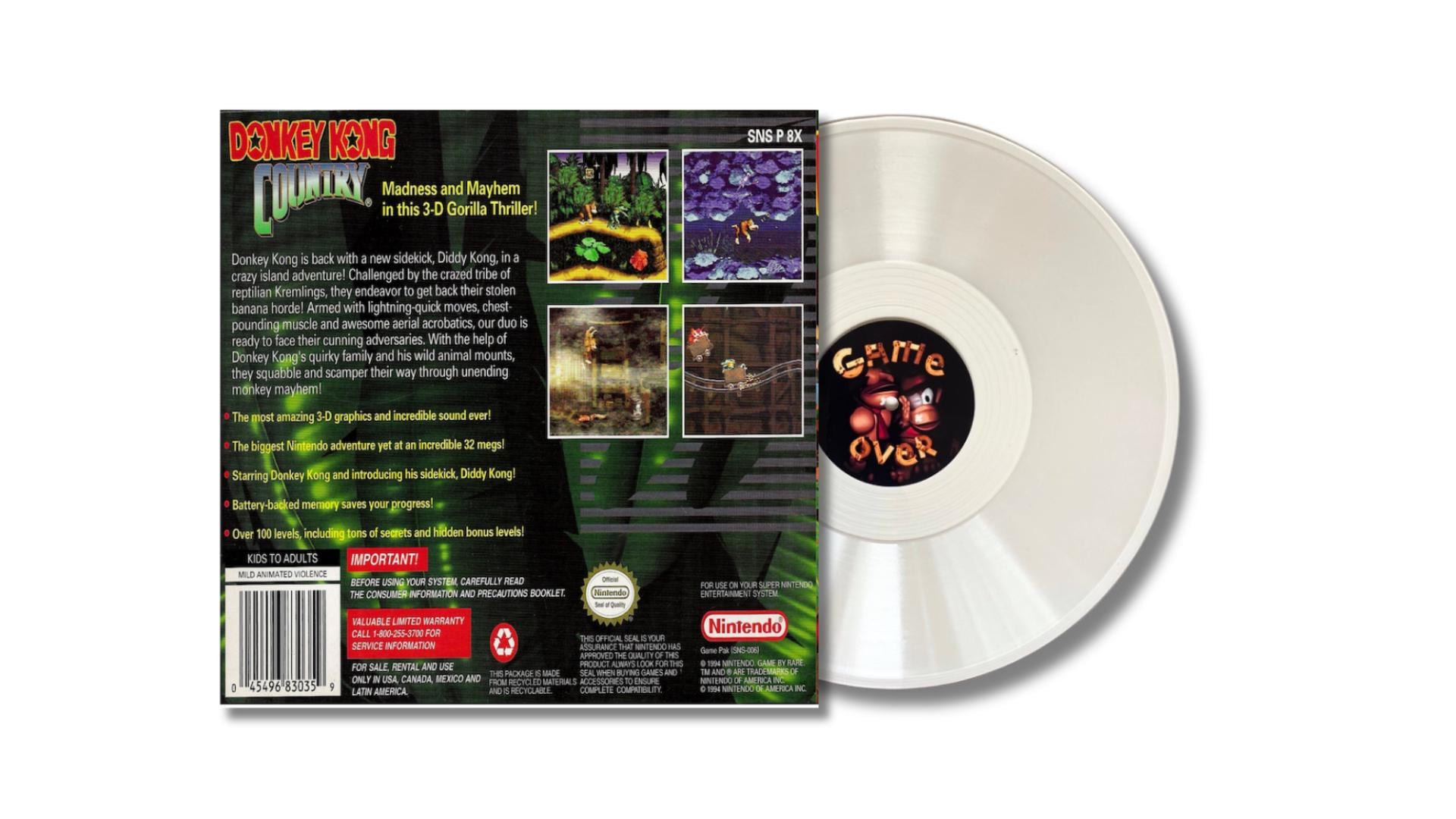 Donkey Kong Country Super Nintendo SNES Soundtrack Vinyl Record - Etsy