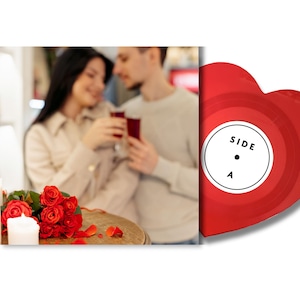 Custom Made Heart Shaped Record 7"/12" 33/45 Rpm - Your Music On A Record
