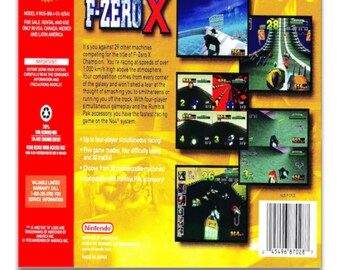 F Zero X Nintendo N64 Soundtrack Vinyl Record - Etsy