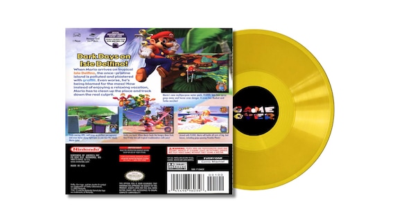 Super Mario Sunshine Nintendo GameCube Soundtrack Vinyl Record