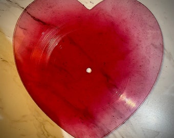 Custom Made Heart Shaped Record 7"/12" 33/45 Rpm - Your Music On A Record