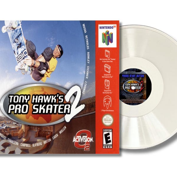 Tony Hawk Pro Skater 2 Nintendo N64 Soundtrack Vinyl Record