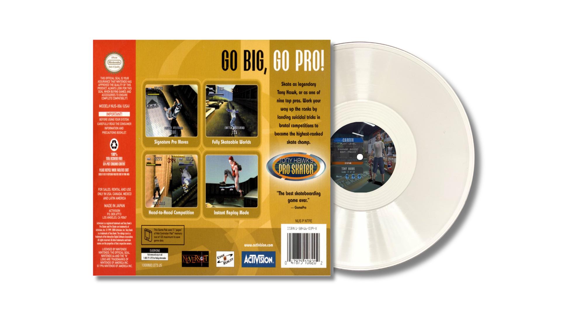 Tony Hawk Pro Skater 1 Nintendo N64 Soundtrack Vinyl Record - Etsy