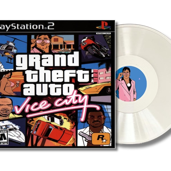 Grand Theft Auto Vice City PlayStation PS2 Soundtrack Vinyl Record