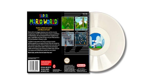 Super Mario World Nintendo Soundtrack Vinyl Record - Etsy Israel