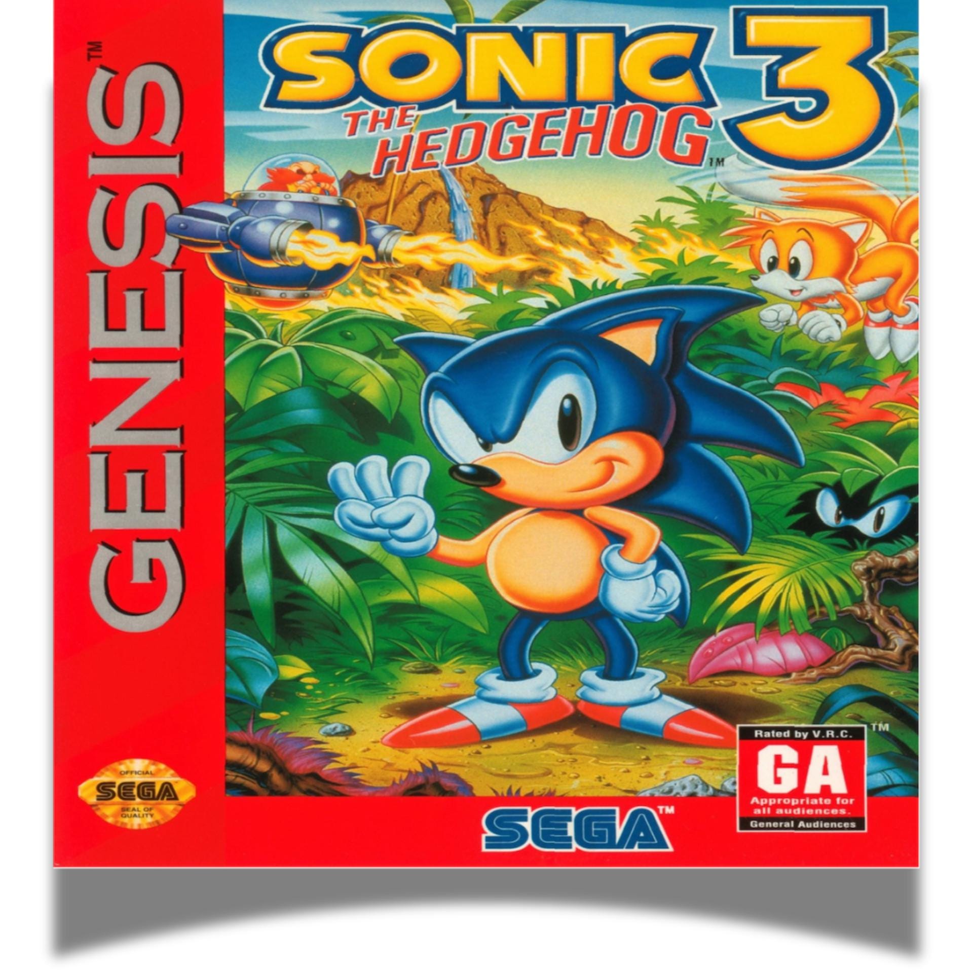 Sonic the Hedgehog 3 Sega Genesis Soundtrack “knuckles Red Variant