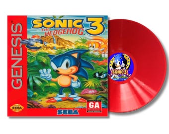 Sonic the Hedgehog 3 Sega Genesis Soundtrack “knuckles Red Variant