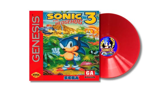 Sonic the Hedgehog 3 Sega Genesis Soundtrack “knuckles Red Variant