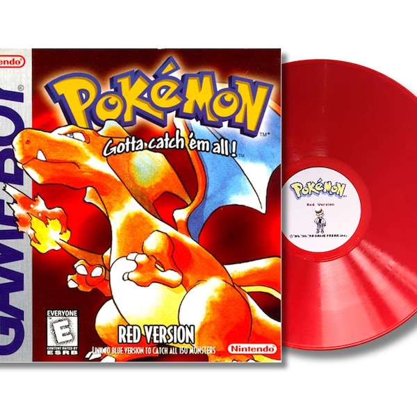 Pokemon Red Nintendo Gameboy Soundtrack Vinyl Record