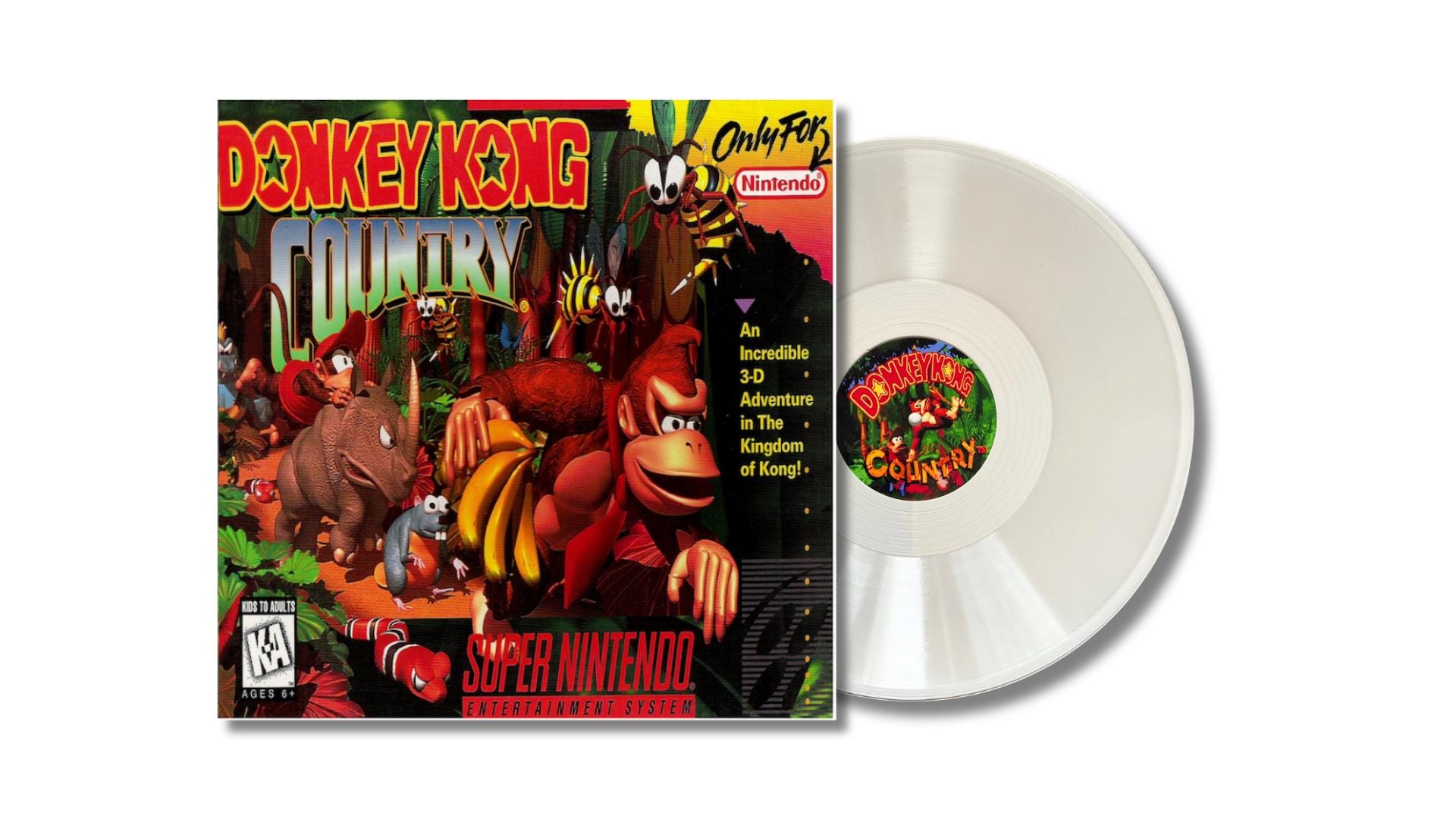 Donkey Kong Country Super Nintendo SNES Soundtrack Vinyl Record - Etsy