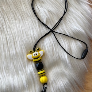 Bumble Bee Lanyard | Teacher Gifts | Lanyard Key ID Badge Holder | Birthday Ideas for the Office | Coworker Gift