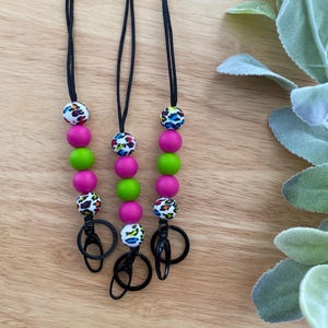 Bestie Geschenk für sie | Leopard Print Lehrer Schul-Berater Professional | Lanyard ID Badge Schlüsselanhänger | Verkäufer Zahlungskarte | Büro Kollege