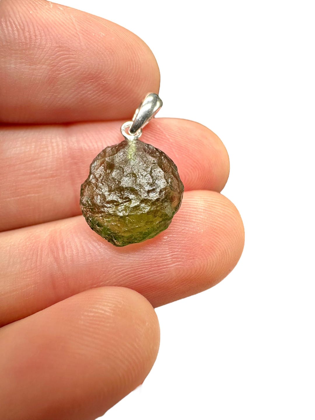 シルバーモルダバイトペンダント 1.1g - Etsy 日本