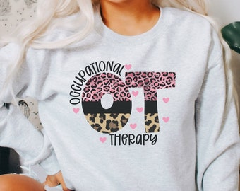 Ergotherapie sweatshirt, ergotherapeut sweatshirt, OT crewneck, OT shirt, cadeau voor ergotherapeut, trendy OT geschenken