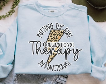 Ergotherapie sweatshirt, ot crewneck, comfort kleur sweatshirt, ergotherapeut sweatshirt, COTA cadeau, OT shirt