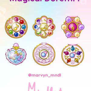 Magical Doremi Taps Sub/Bit badges for Twitch