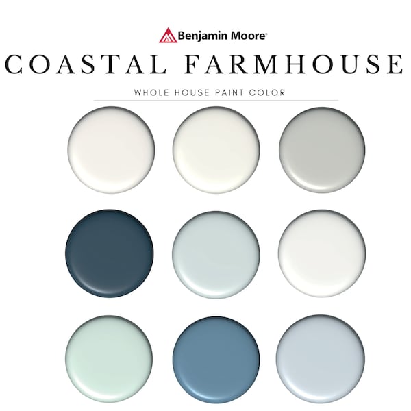 Benjamin Moore Coastal Colors - Etsy
