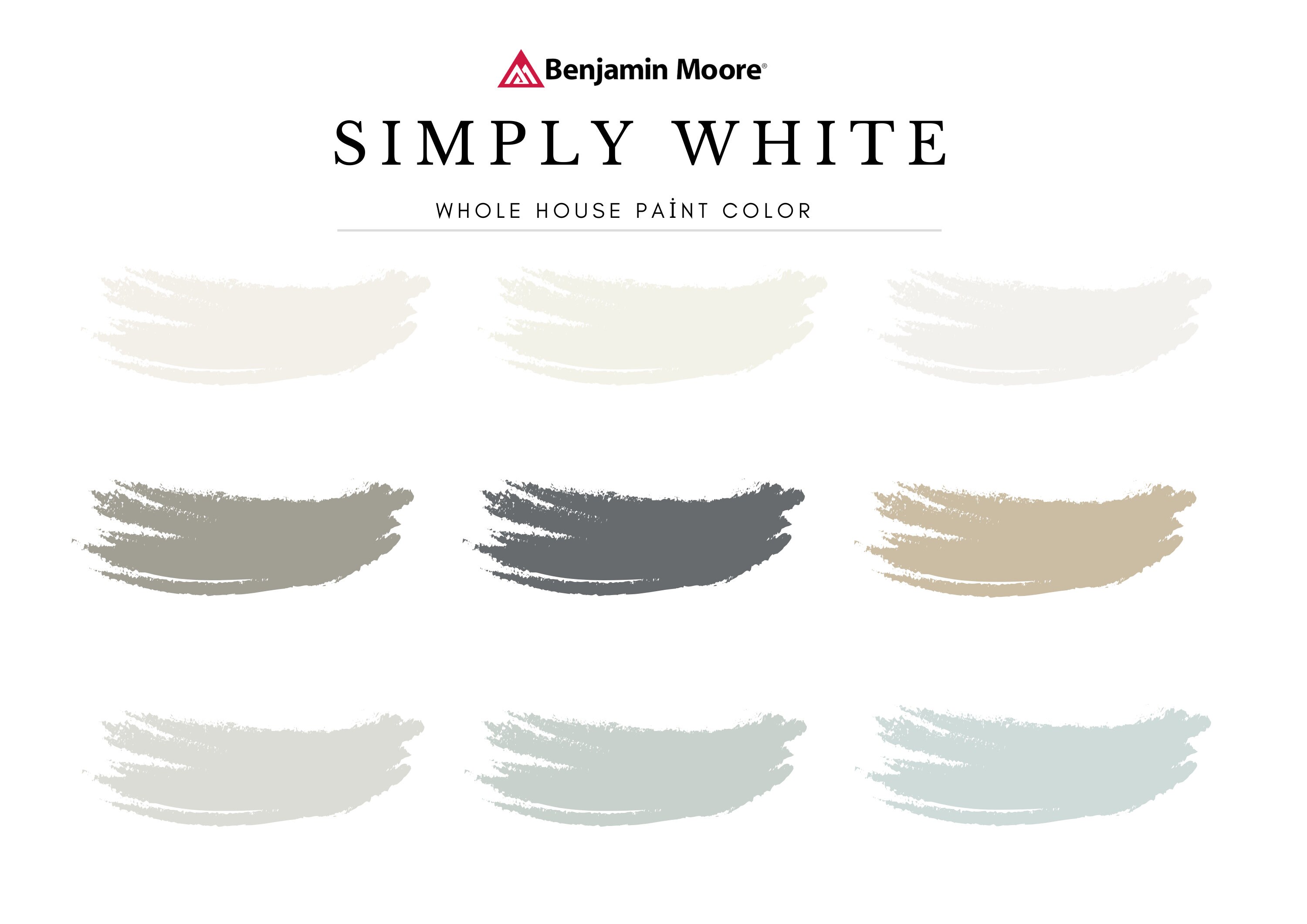 Benjamin Moore Simply White, White White Exterior Painting