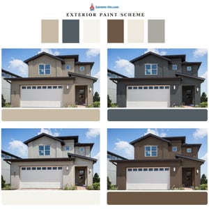 Sherwin Williams Exterior Paint Color Palettes: Whole House Schemes (Digital Download)