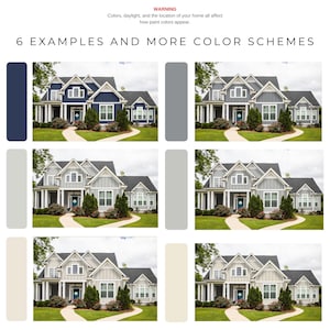 Exterior Color Scheme: Sherwin Williams Paint Palette (Digital Download)