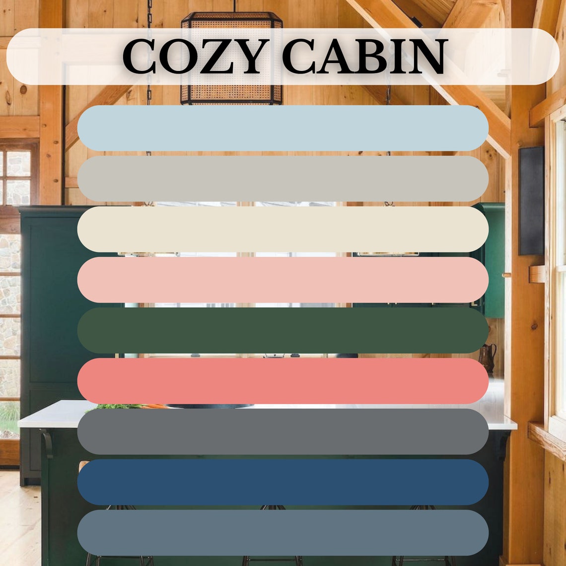 Sherwin Williams Cozy Cabin Color Palette, Whole House Color Palette
