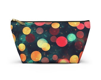 Holiday Lights Accessory Pouch, Christmas Travel Organizer