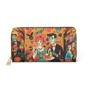 Vintage Halloween Geldbörse - Beetlejuice, Mid Century, kitschige Halloween Party