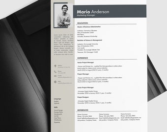 Lebenslauf Vorlage für Google Docs, Microsoft Word & Powerpoint 2024 | 1, 2-seitige Lebenslaufvorlagen mit Anschreiben