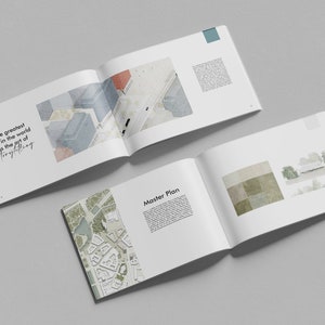 K&ouml;nnte beinhalten: Ein ge&ouml;ffnetes Buch mit wei&szlig;em Hintergrund und einem Zitat &uuml;ber die Kunst des Geschichtenerz&auml;hlens. Das Buch zeigt eine Aquarellillustration einer Stadtlandschaft mit Geb&auml;uden und Stra&szlig;en.