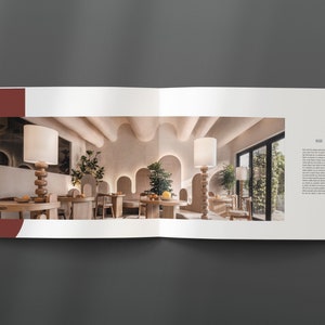 Interior Designer Portfolio Design Template Digital Editable Indesign ...