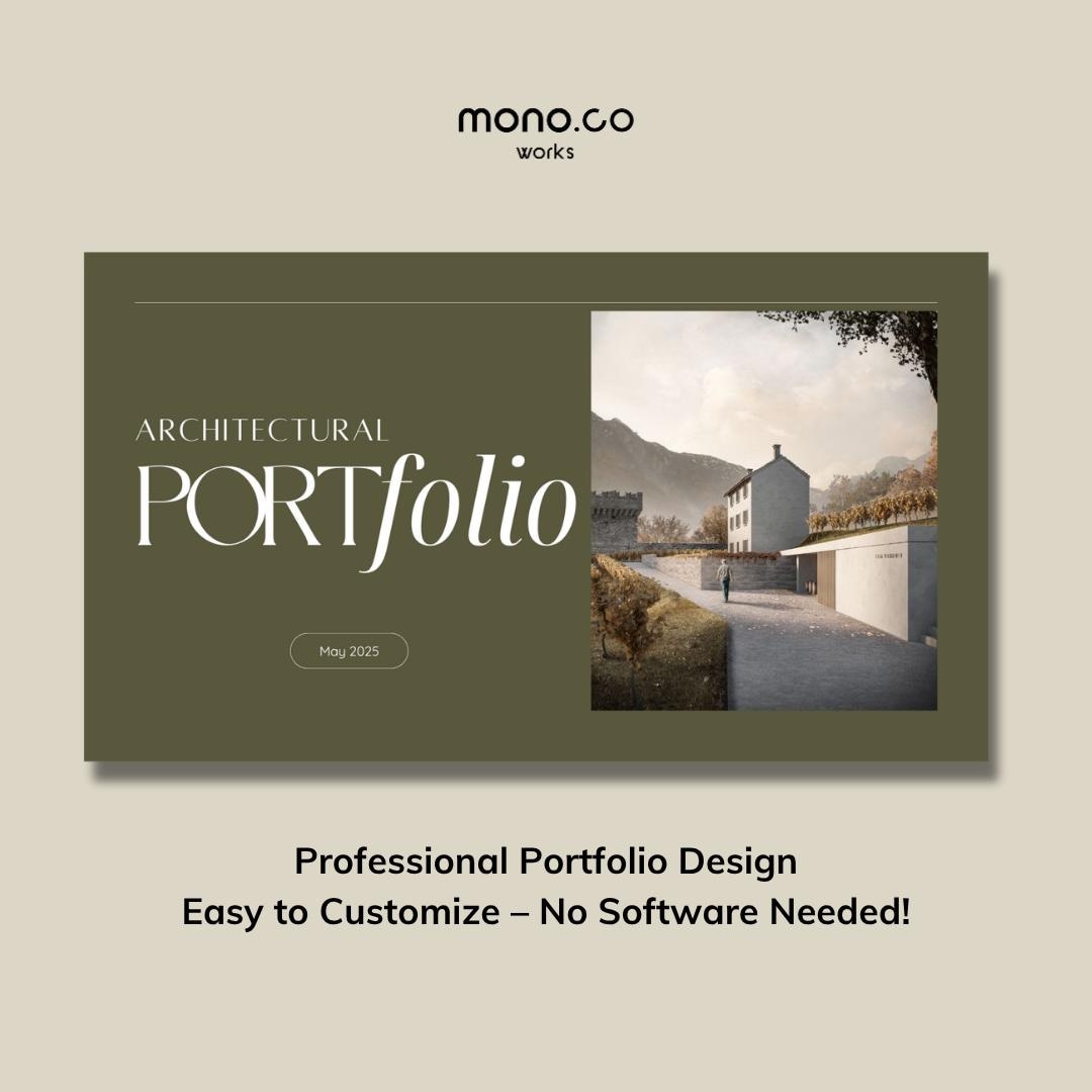Architecture Portfolio Template | Fully Editable Canva Portfolio ...
