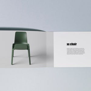 May include: A green plastic chair with a simple design. The chair is shown on a white background with the text "xx chair" in black.