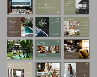 Luxus-Immobilien-Digitaler-Katalog-Vorlage | Bearbeitbare Objektbroschüre für Makler & Makler