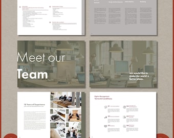 Plantilla de portafolio de empresa Catálogo de marca - Folleto Revista Bonus Versión Powerpoint