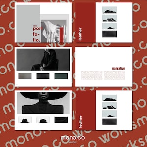 Brochure Portfolio Template A3 Landscape Format - Photo Album eBook Catolog - InDesign Powerpoint Template - Instant Download